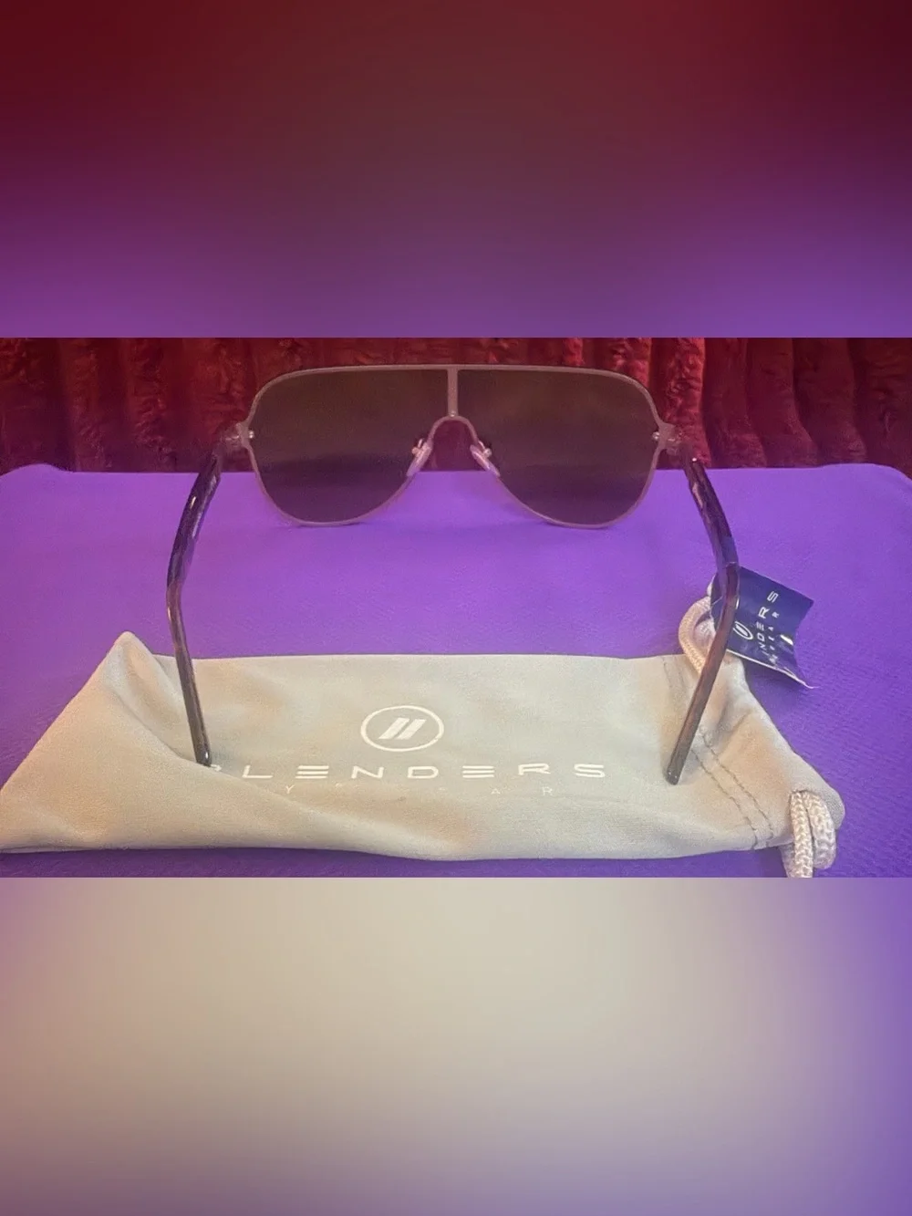🕶️ Blenders Eyewear Men’s Shield Sunglasses in Brown Gradient